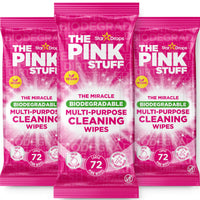 Stardrops The Pink Stuff Miracle Multi-Purpose Cleaning Wipes – 216 Count – Tough on Grease Grime and Dirt – All-Purpose Cleaner for Kitchen Bathroom and More